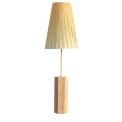 Lampada da tavolo Haute Couture ocra e verde