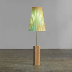 Lampada da tavolo Haute Couture ocra e verde
