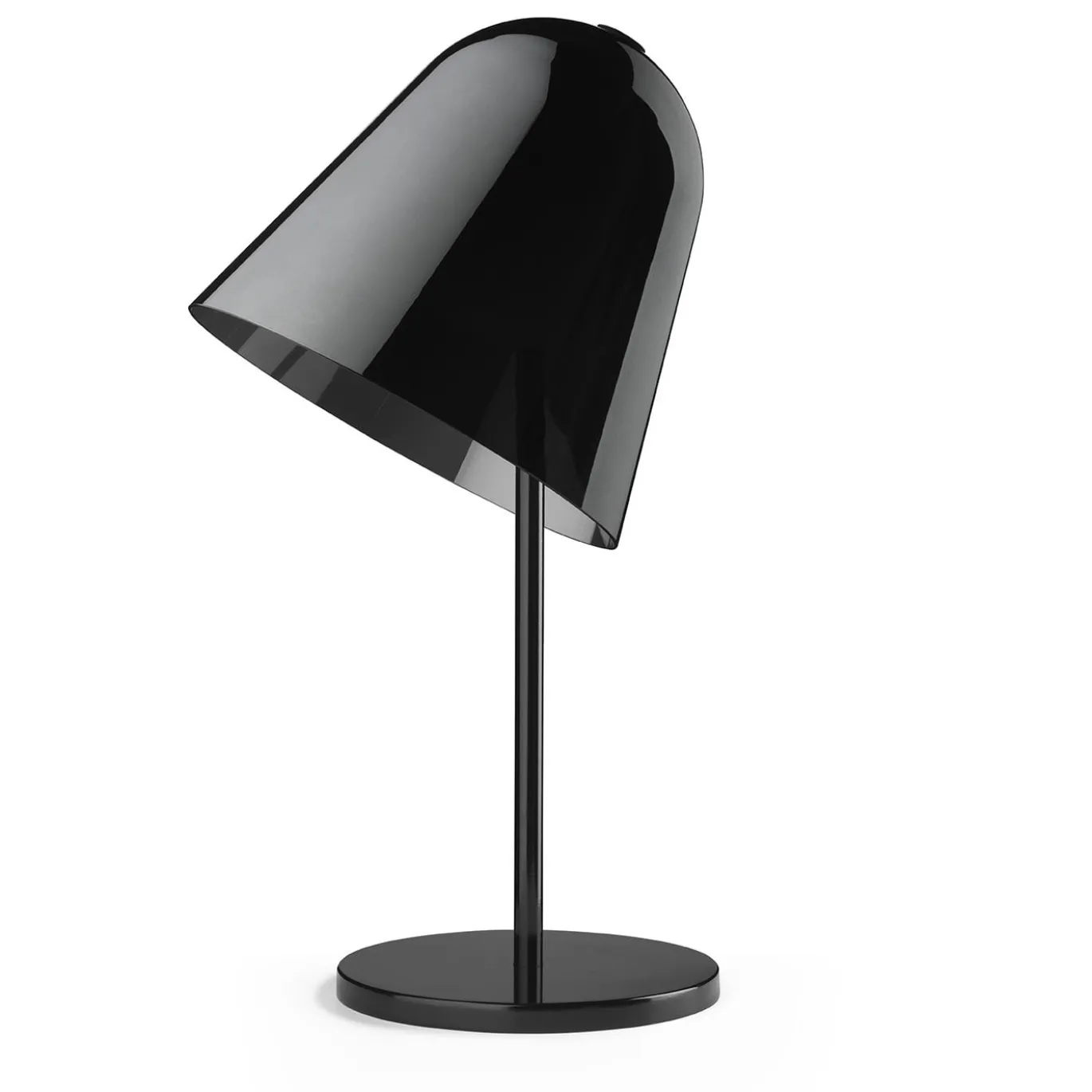 Lampada da tavolo Helios in metallo e vetro nero di Branch Creative