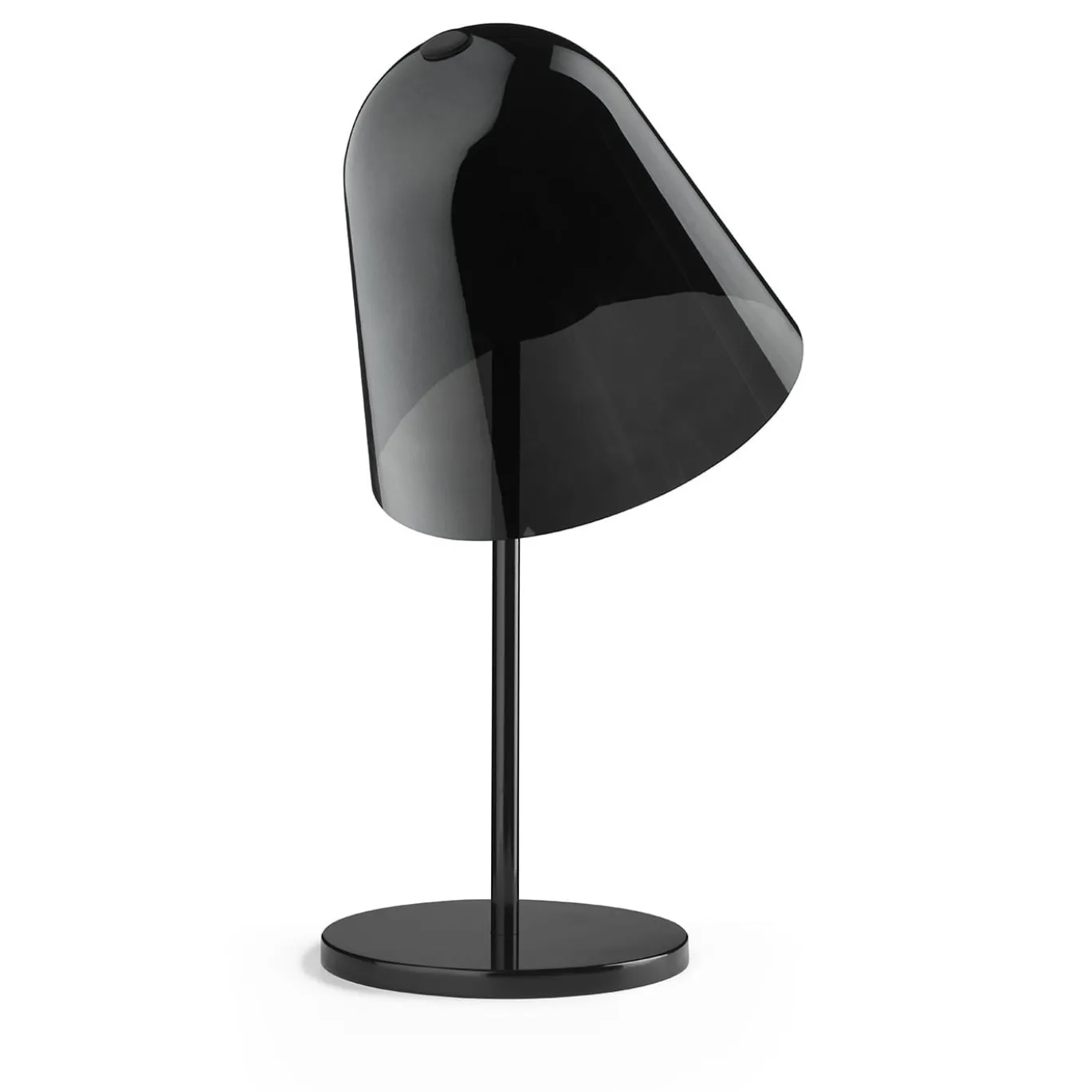 Lampada da tavolo Helios in metallo e vetro nero di Branch Creative