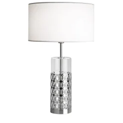 Lampada da tavolo Hiroito Silvery