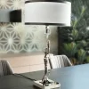 Lampada da tavolo Horse Nickel Brass con paralume in pelle