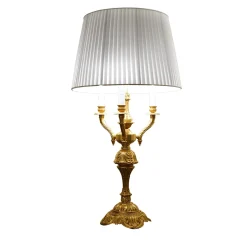 LAMPADA DA TAVOLO IN BRONZO STILE LUIGI XV