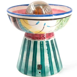 Lampada da Tavolo in Ceramica Policroma Aegean