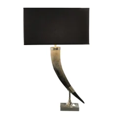 Lampada da Tavolo in Corno Nero