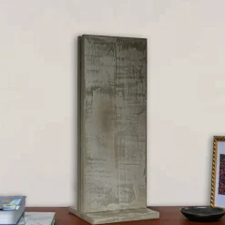 Lampada da tavolo in legno rifinito in cemento Milia