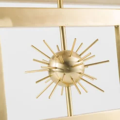 Lampada da Tavolo in Lino e Ottone Sputnik