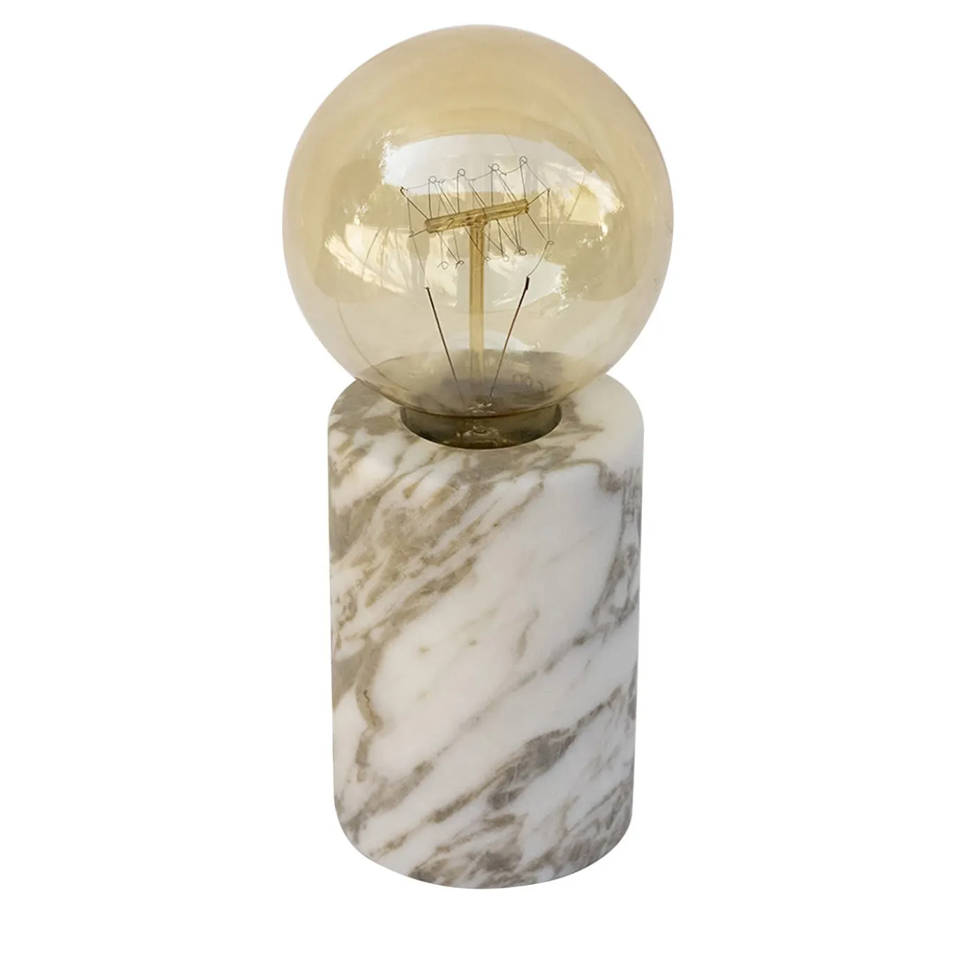 Lampada da tavolo in marmo Calacatta