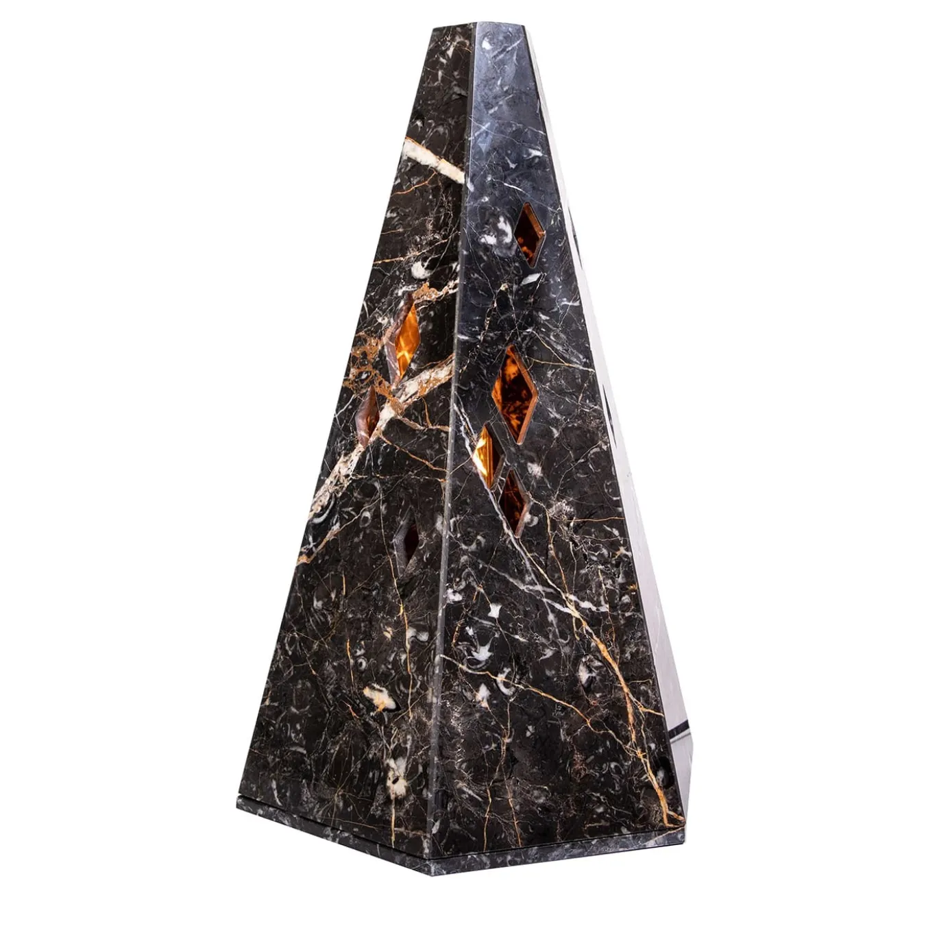 Lampada da tavolo in marmo Franza Portoro