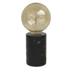 Lampada da tavolo in marmo nero Marquina