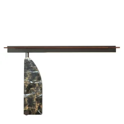 Lampada da tavolo in marmo Quetzal Black&Gold