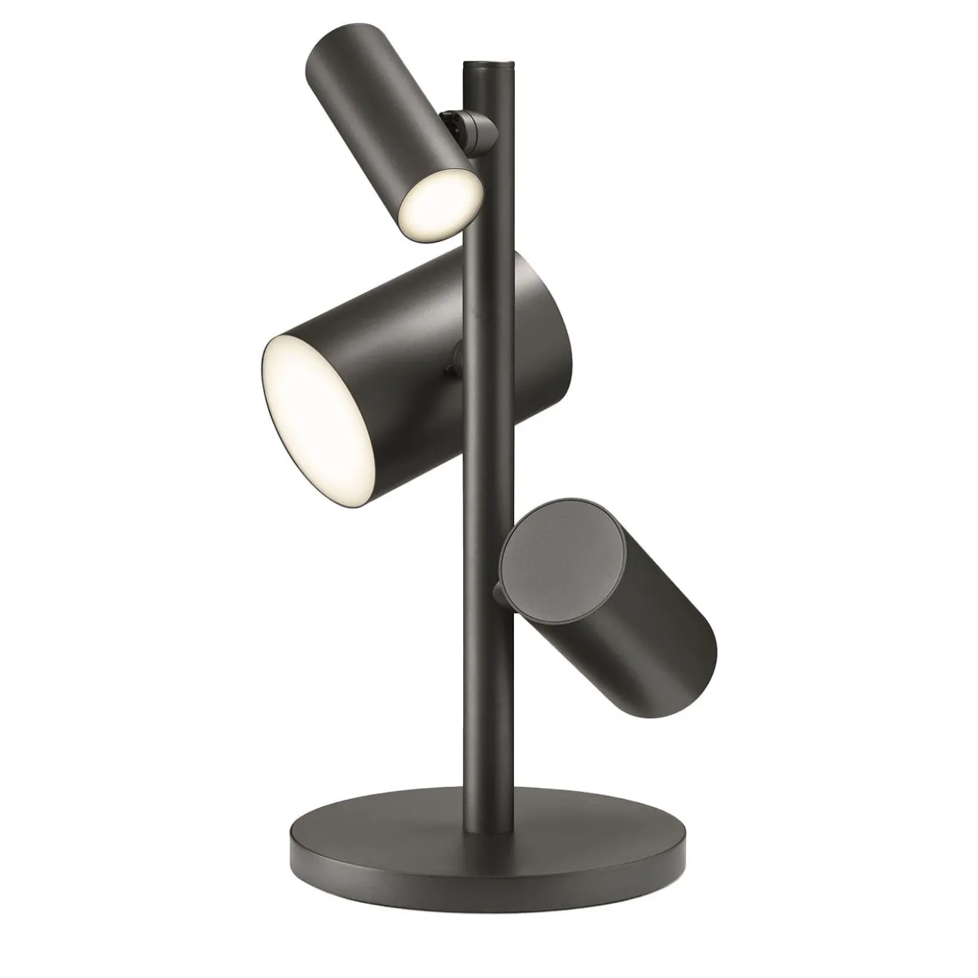 Lampada da tavolo in metallo nero CanCan