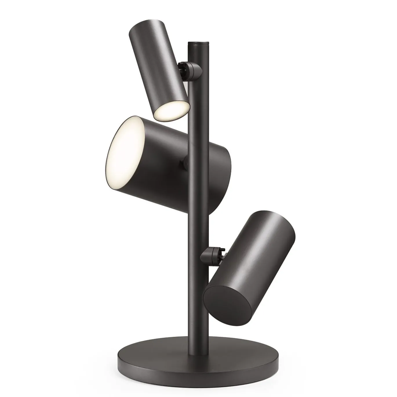 Lampada da tavolo in metallo nero CanCan