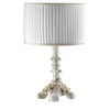 Lampada da tavolo in porcellana bianca Flowery Small