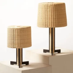 Lampada da tavolo in rattan Rhapsody (piccola)