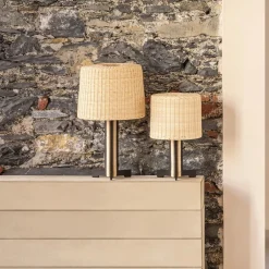 Lampada da tavolo in rattan Rhapsody (piccola)
