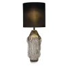 Lampada da tavolo in vetro di Murano grigio