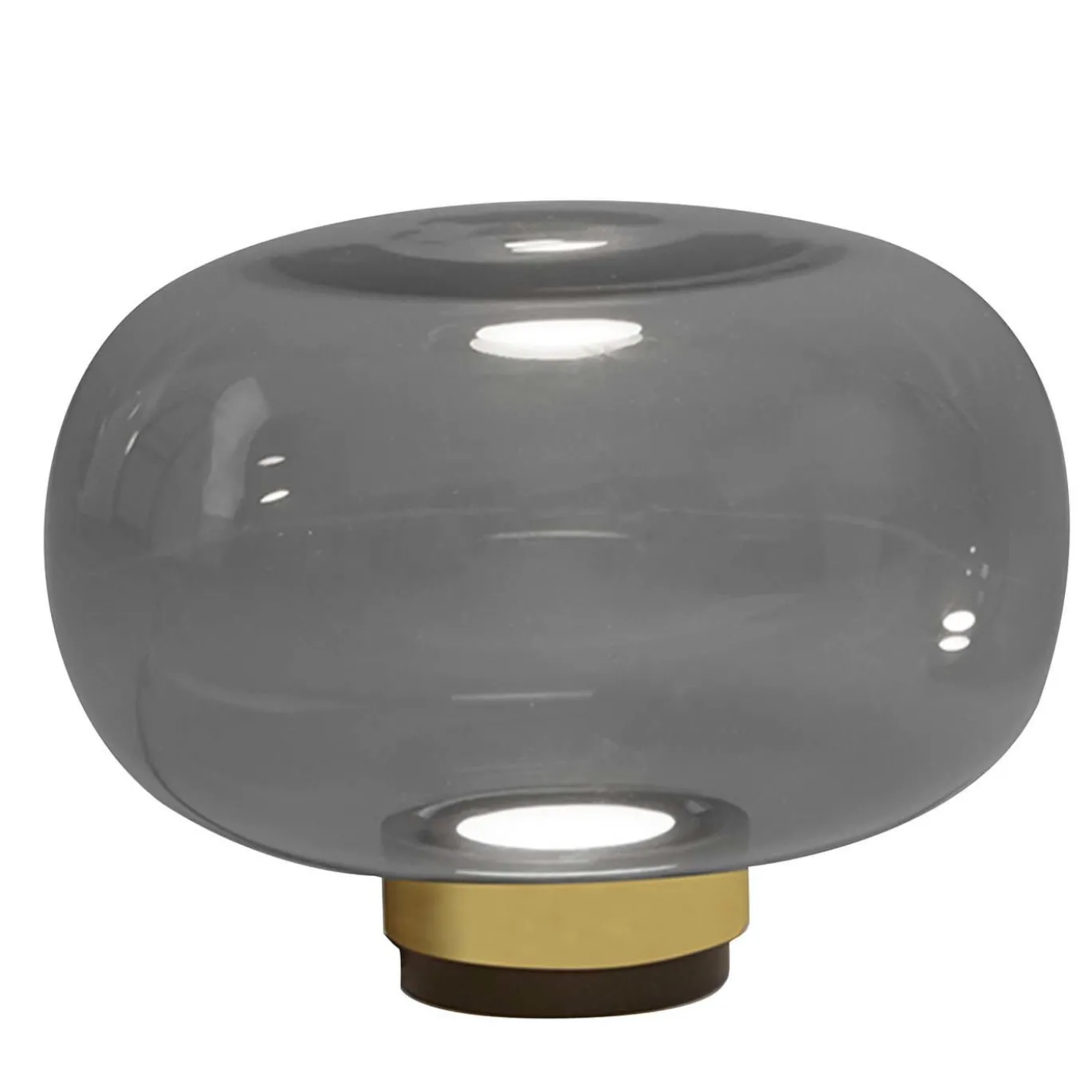 Lampada da tavolo in vetro fumé Legier