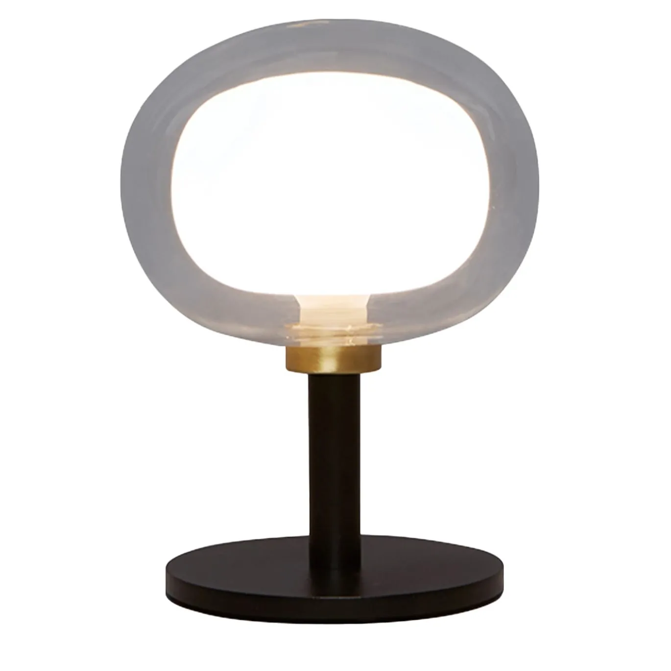 Lampada da tavolo in vetro trasparente Nabila di Corrado Dotti