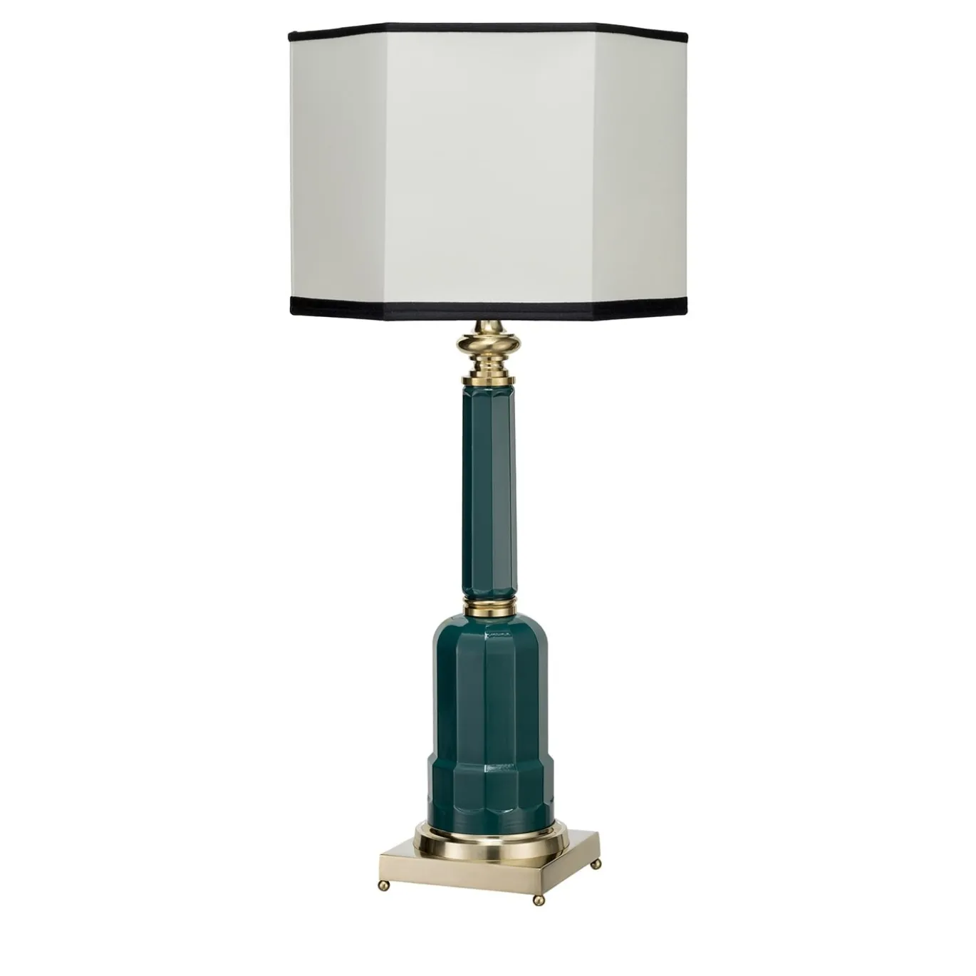 Lampada da tavolo Jacaranda verde petrolio