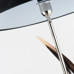 Lampada da Tavolo Kudu in Corno Argento