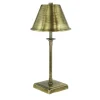 Lampada da tavolo Kumina in bronzo spazzolato di Michele Bönan