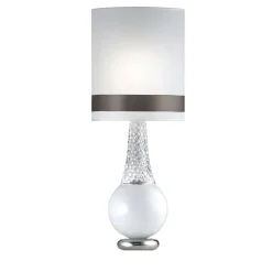 Lampada da tavolo Lady Crystal White