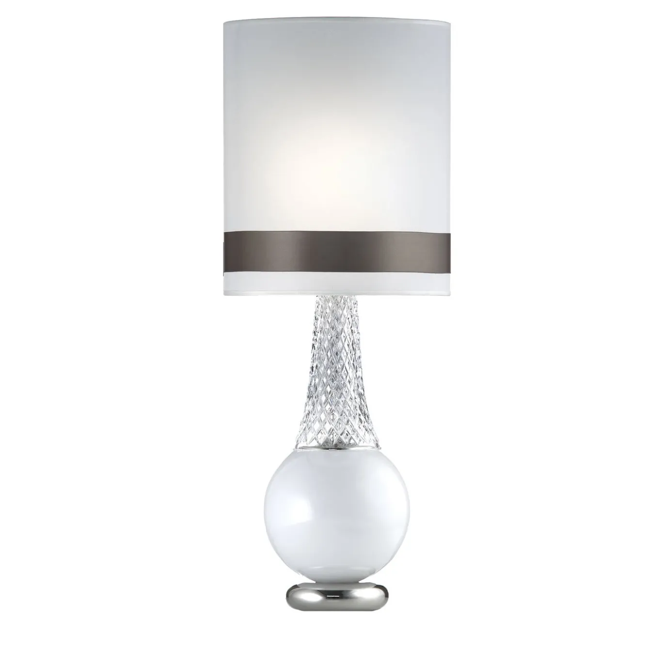 Lampada da tavolo Lady Crystal White