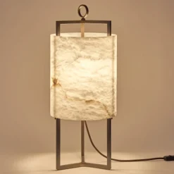 Lampada da tavolo Lantern in bronzo