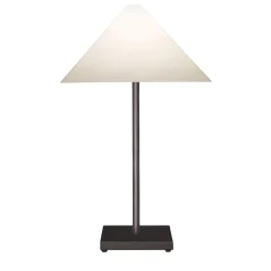 Lampada da Tavolo Logo in Nichel Nero