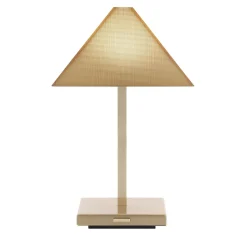 Lampada da Tavolo Logo Mini Ricaricabile in Ottone