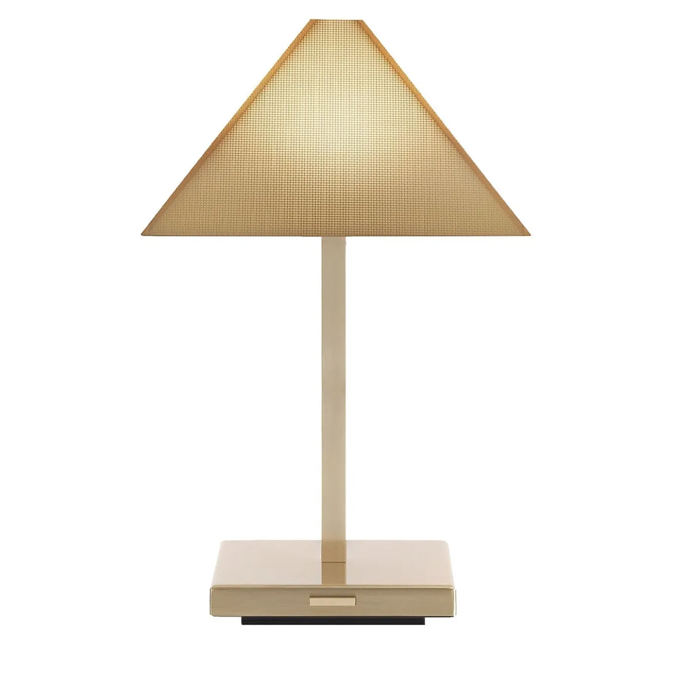 Lampada da Tavolo Logo Mini Ricaricabile in Ottone