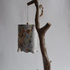 Lampada da tavolo Luma Dipladenia in ceramica e marmo