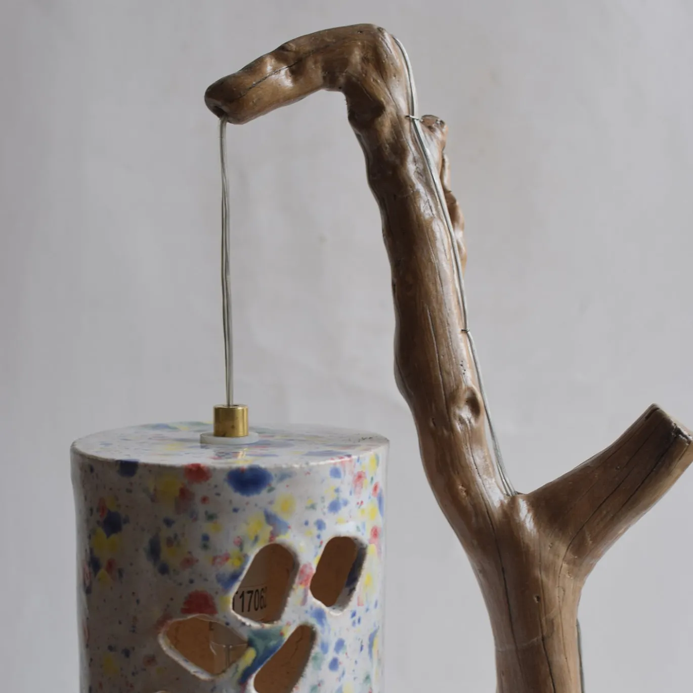 Lampada da tavolo Luma Dipladenia in ceramica e marmo