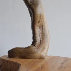 Lampada da tavolo Lume Arancio in ceramica e legno
