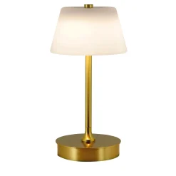 Lampada da tavolo Lumetto in ottone satinato di Stefano Tabarin