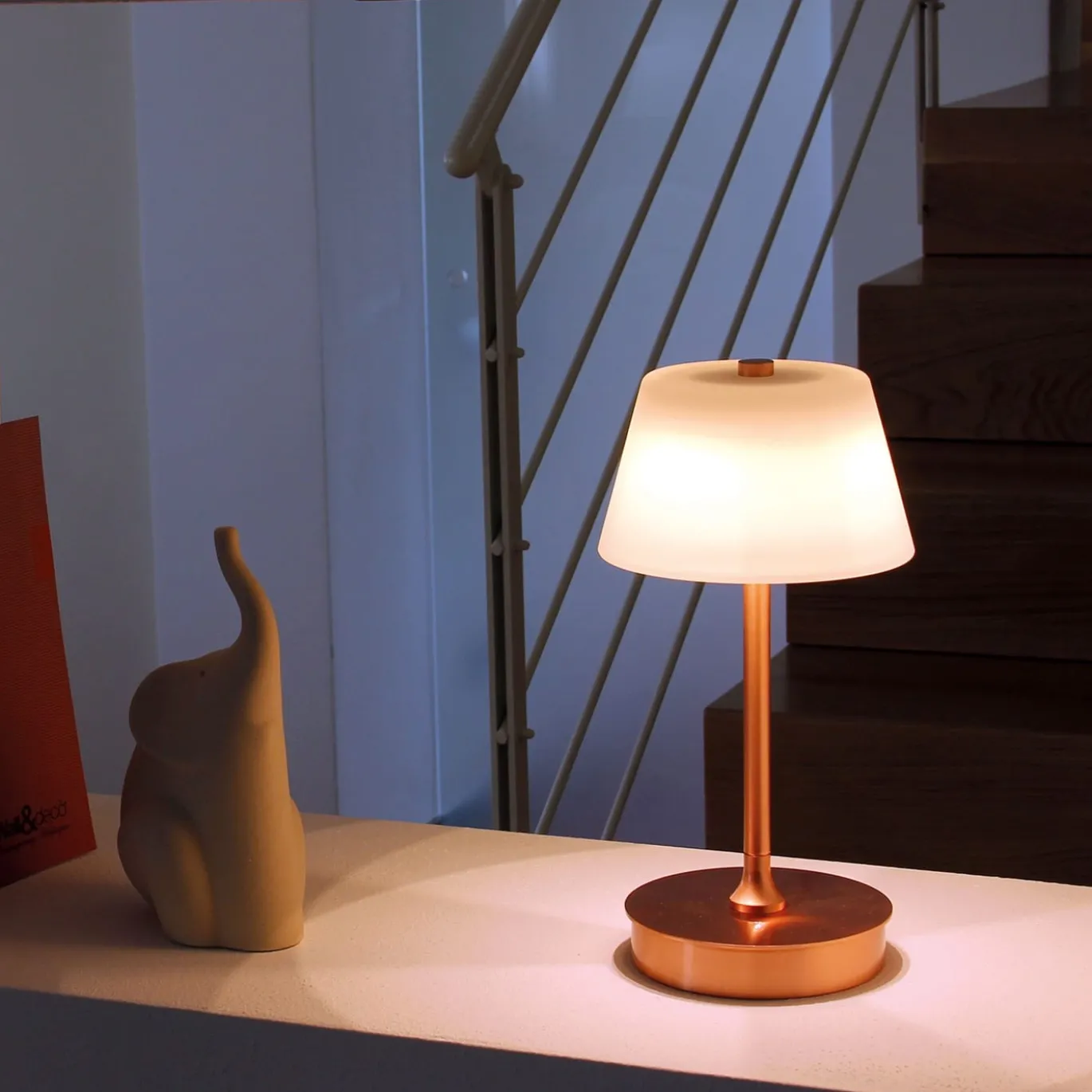 Lampada da tavolo Lumetto in rame di Stefano Tabarin
