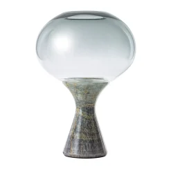 Lampada da tavolo Magika Piccola in vetro grigio a gradiente e onice Light Sky