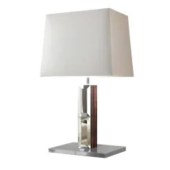 Lampada da tavolo media cromata