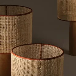 Lampada da tavolo media in rattan Sonora