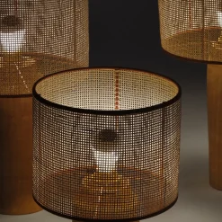 Lampada da tavolo media in rattan Sonora