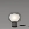 Lampada da tavolo Nabila in cromo nero di Corrado Dotti
