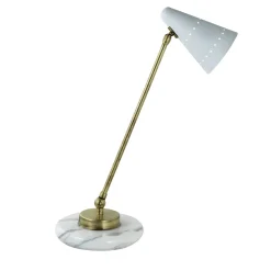 Lampada da tavolo Nancy M264 in bronzo spazzolato di Michele Bönan