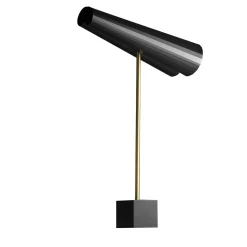 Lampada da tavolo nera a 2 luci Wall-y di Michele Reginaldi