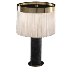 Lampada da tavolo nera Orsola di Bozzoli