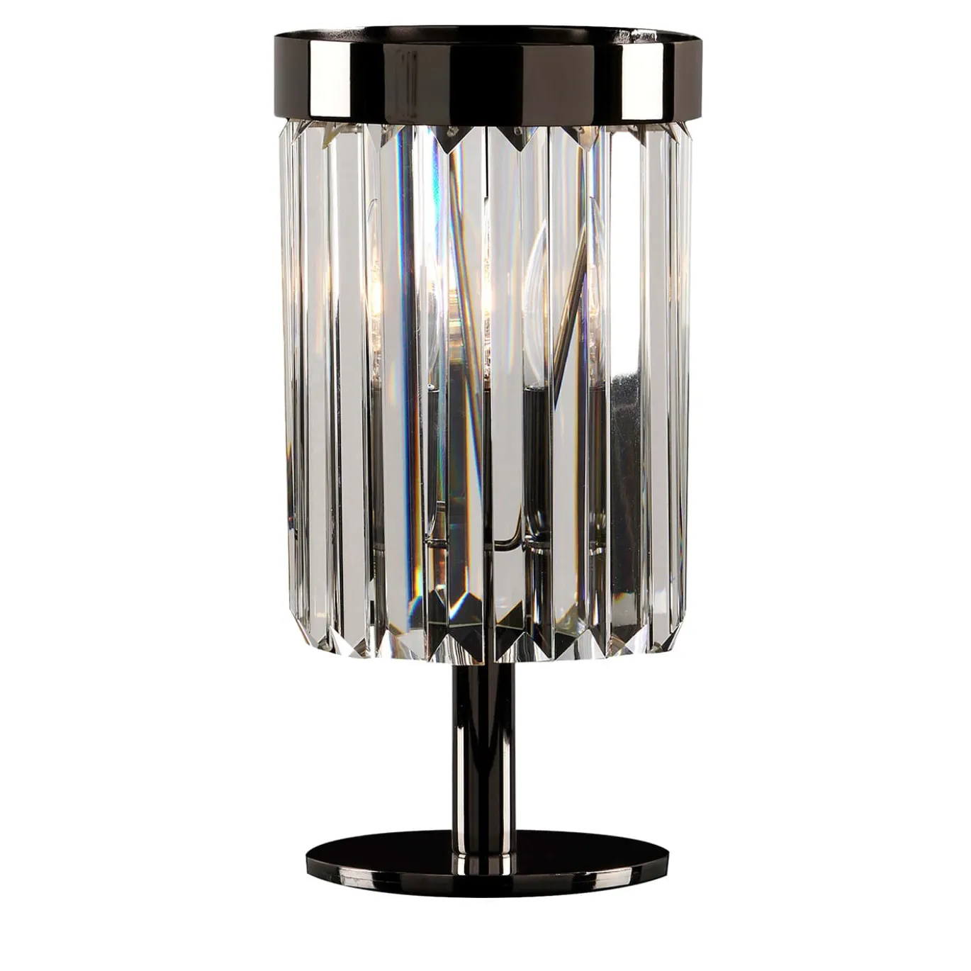 1484 - Lampada da tavolo nera piccola a 1 luce