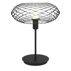 Lampada da tavolo Net in acciaio nero di Paolo Ulian
