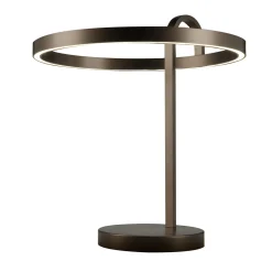 Lampada da tavolo Nido grande in metallo bronzo