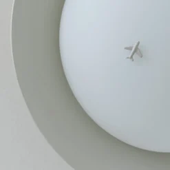 Lampada da tavolo Nuvole Rapide bianca con dettaglio aereo