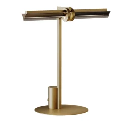 Lampada da tavolo Optical in vetro grigio fumo